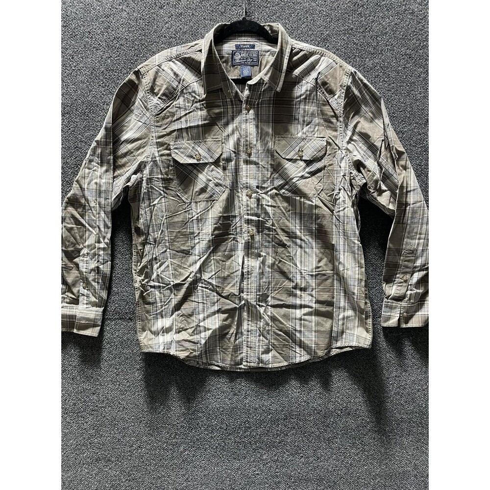 American Rag Shirt Mens XL Plaid Button Up Long Sleeve Western Casual Pocket